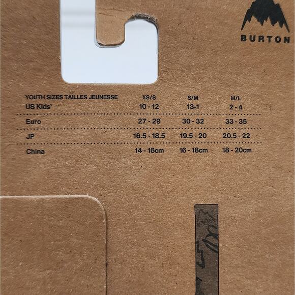 Burton Kids Performance Midweight Merino Wool Socks- M/L - Picture 4 of 6